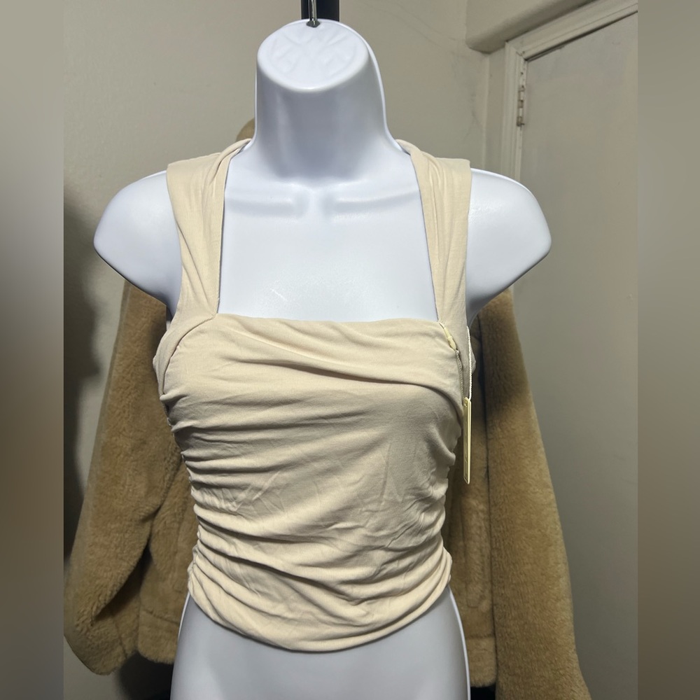 OGL Eco-SkinKiss® Ruched Tapered Square Neck Tank